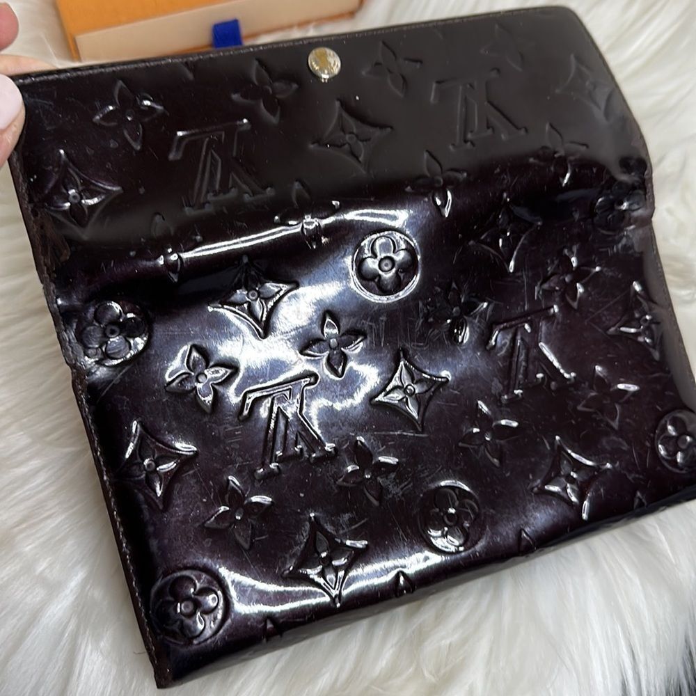 💯Authentic Louis Vuitton Vernis Bifold Long Wallet🍀 - Picture 12 of 16
